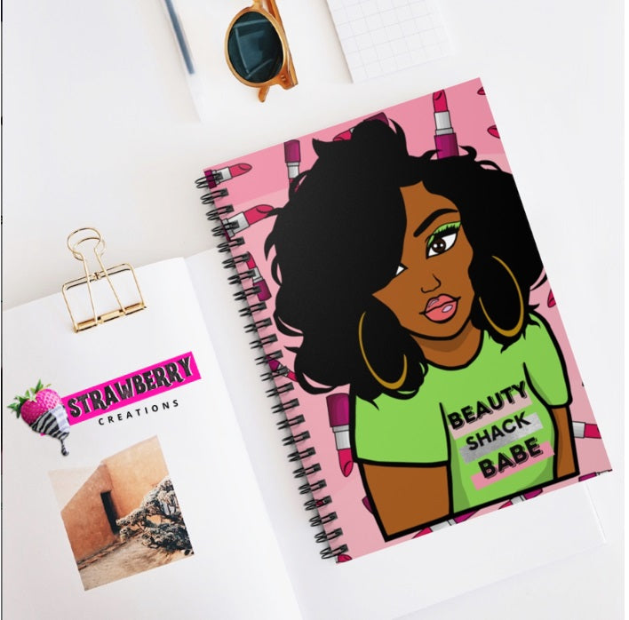 Beauty Shack Babe Notebook - Green