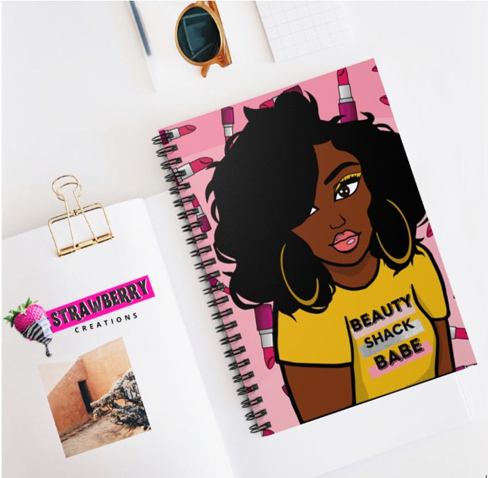 Beauty Shack Babe Notebook - Yellow