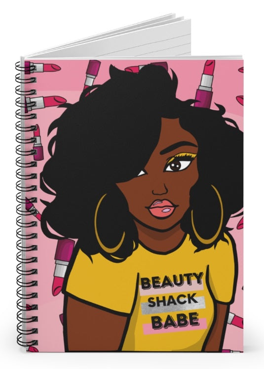 Beauty Shack Babe Notebook - Yellow