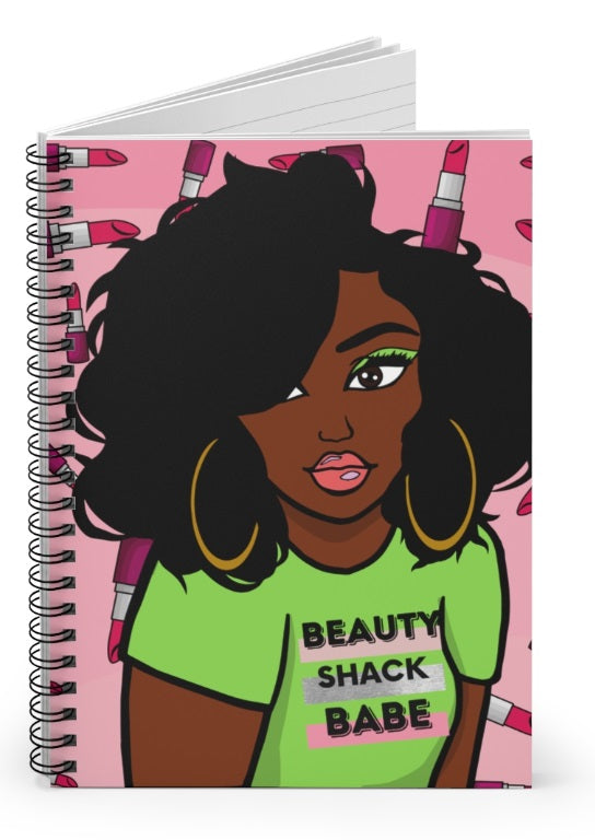 Beauty Shack Babe Notebook - Green