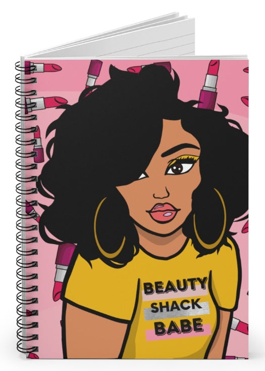 Beauty Shack Babe Notebook - Yellow