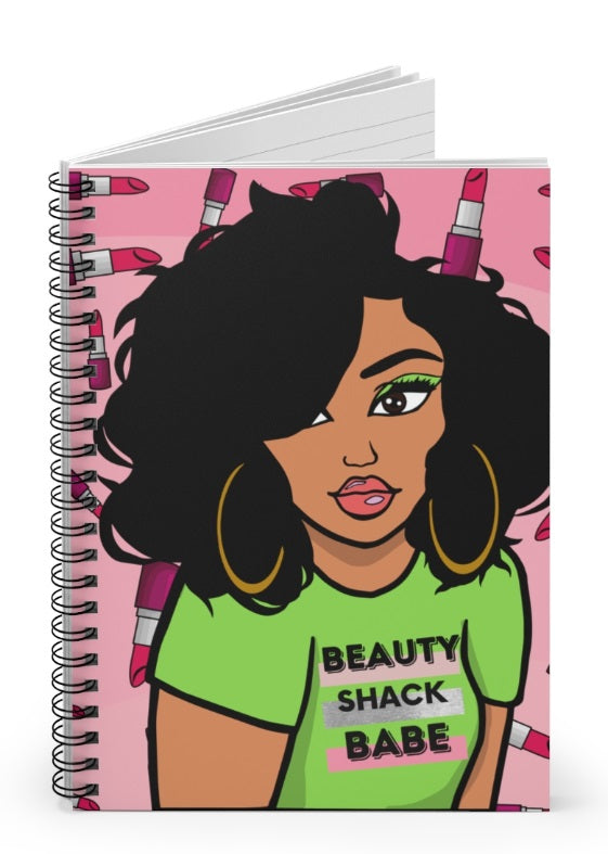 Beauty Shack Babe Notebook - Green