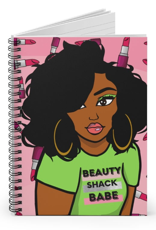 Beauty Shack Babe Notebook - Green