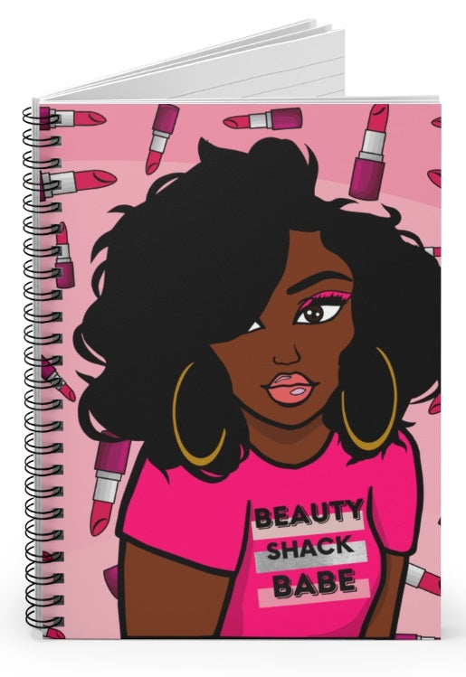 Beauty Shack Babe Notebook - Pink