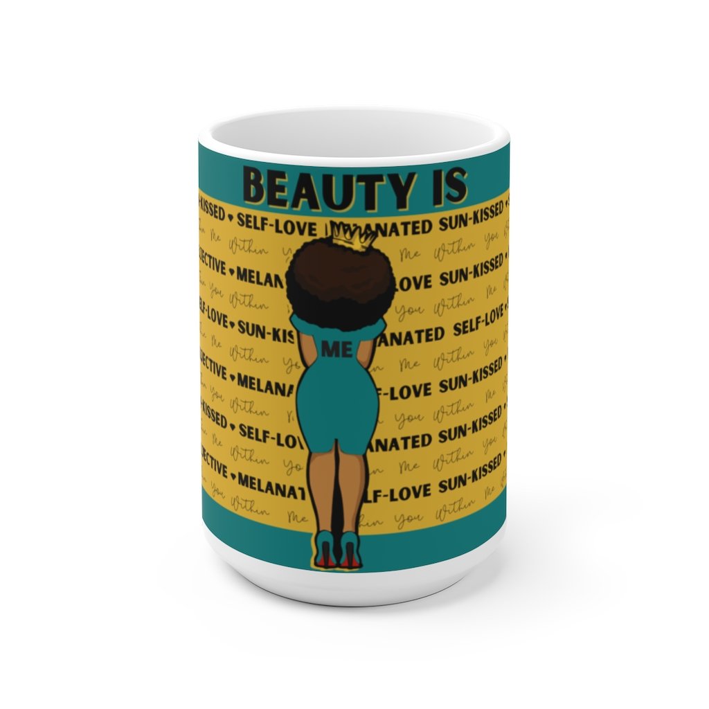 Beauty Is Mug, Teal